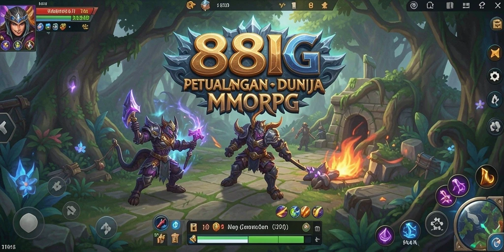 Tangkapan layar menampilkan petualangan intens dalam game MMORPG 88BIG.