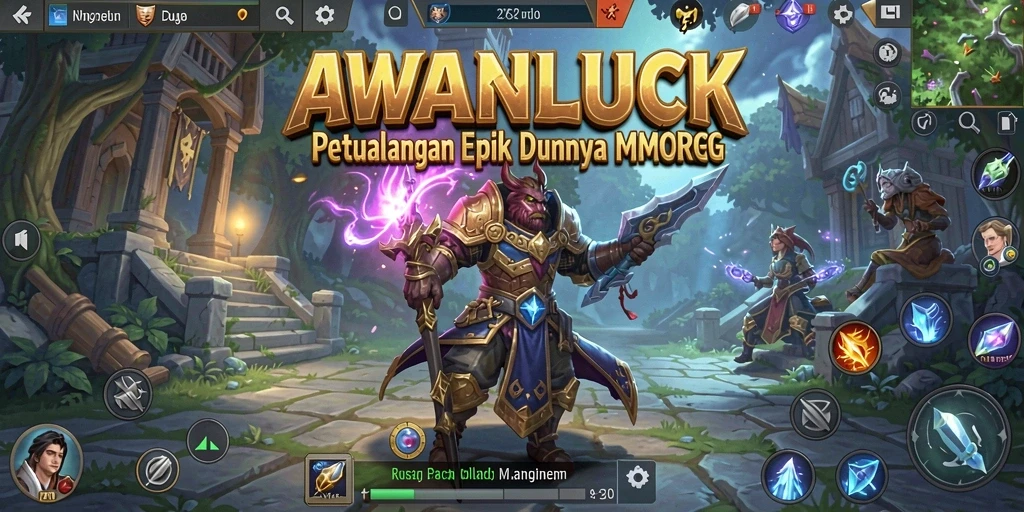 Gameplay seru dalam petualangan MMORPG AWANLUCK.