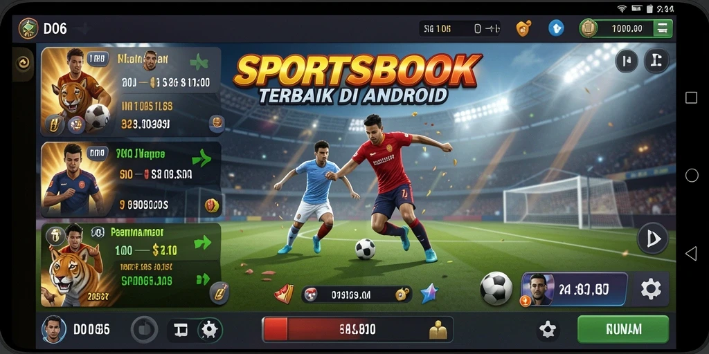 Tampilan menarik dari gameplay Sportsbook D06 saat taruhan berlangsung.