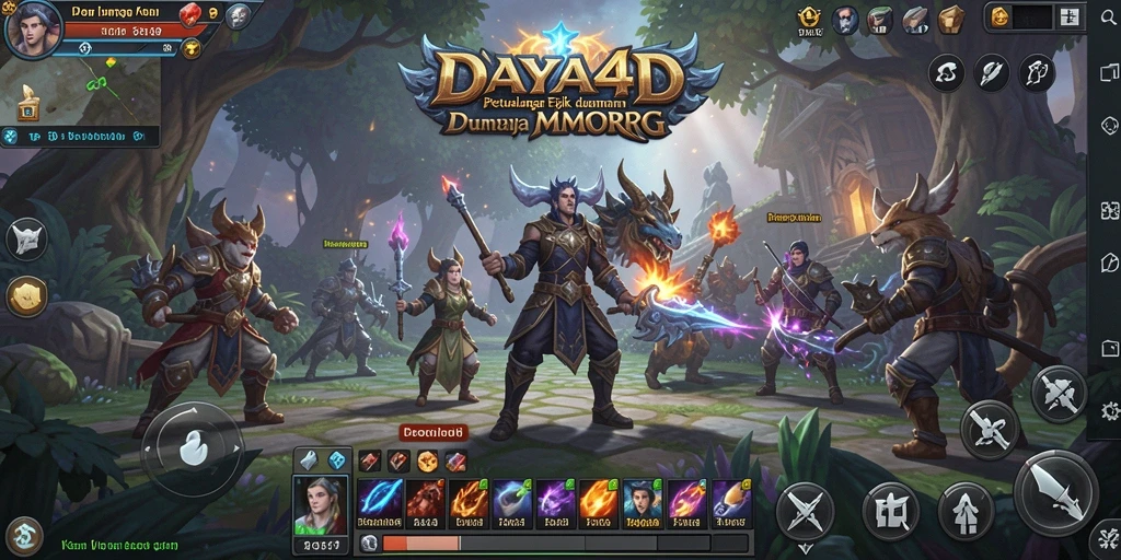 Tampilan gameplay seru di dunia MMORPG DAYA4D.