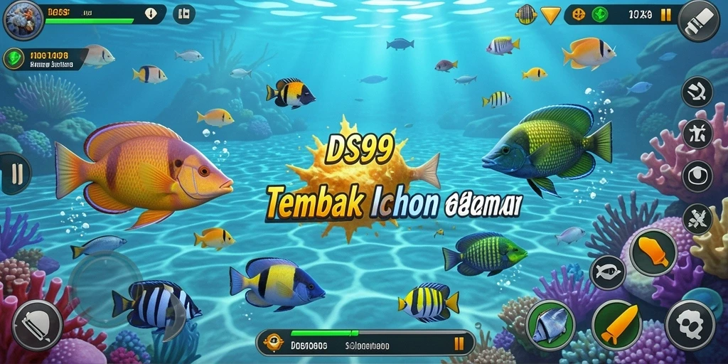 Tampilan gameplay seru Tembak Ikan di DS99.
