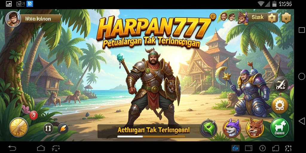 Tangkapan layar gameplay HARAPAN777 menampilkan suasana petualangan yang mendebarkan.