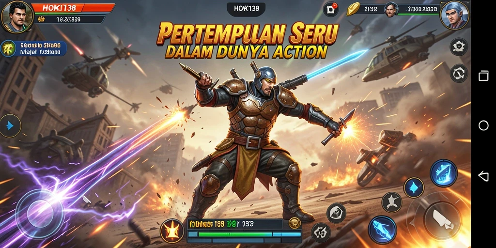 Screenshot aksi permainan HOKI138 yang penuh semangat dan strategi.