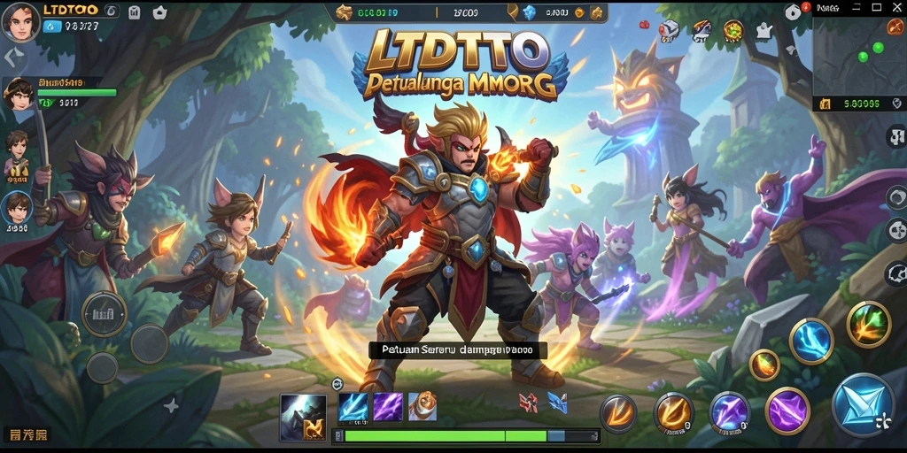 Screenshot LTDTOTO menampilkan aksi seru dalam gameplay MMORPG.