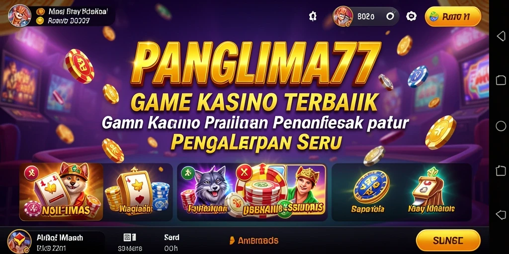 Tampilan menarik dari gameplay Kasino PANGLIMA77 yang seru.