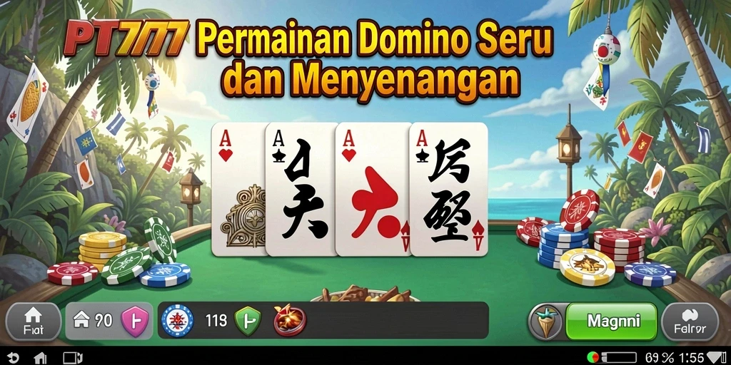 Screenshot gameplay PT777 menampilkan keseruan permainan Domino.