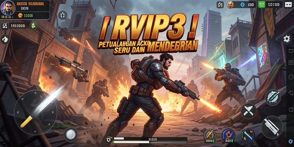 Gameplay intens RVIP3 yang penuh aksi dan tantangan.