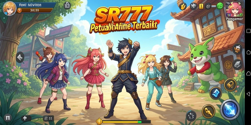 Gameplay SR777 menampilkan pertarungan karakter Anime yang epik dan mendebarkan.