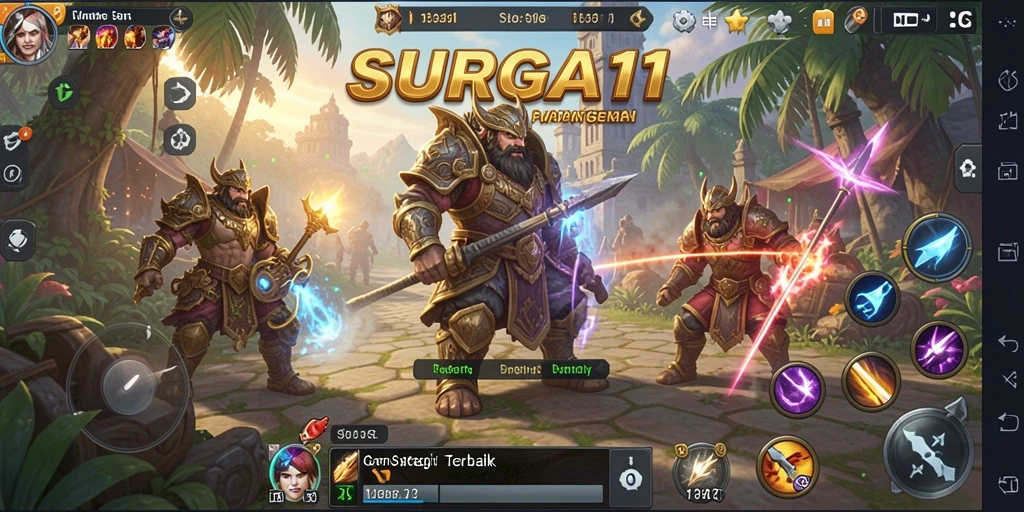 Tangkapan layar menampilkan aksi seru dalam SURGA11 dengan strategi SLG yang mendalam.