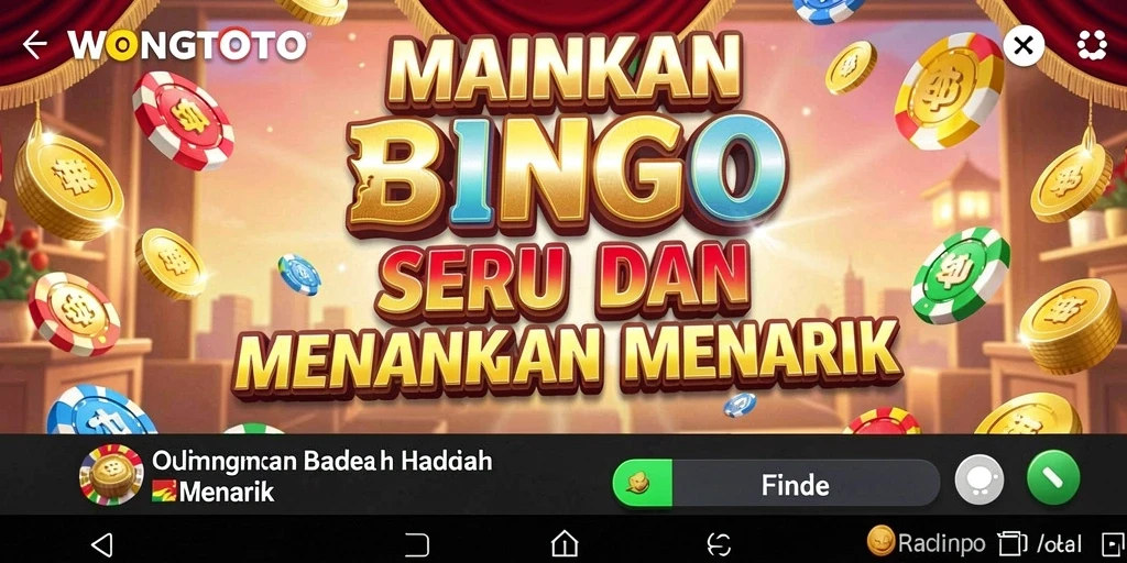 Tampilan gameplay Bingo yang menarik di WONGTOTO.